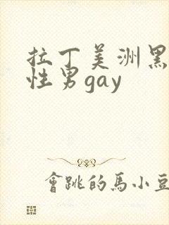 拉丁美洲黑人同性男gay