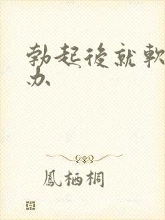 勃起后就软怎么办