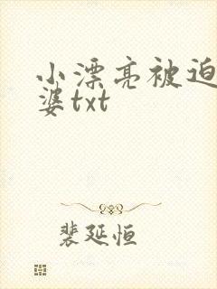 小漂亮被迫当老婆txt