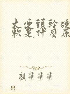 大便头干硬 后软是什么原因引起的