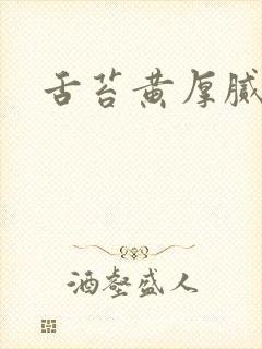 舌苔黄厚腻经方