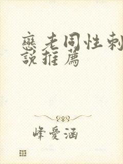 恋老同性刺激小说推荐