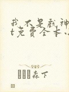 我不是戏神txt免费全本小说