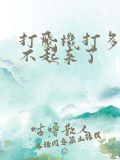 打飞机打多了硬不起来了