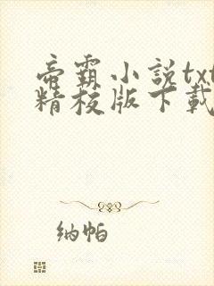 帝霸小说txt精校版下载