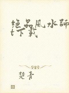 绝品风水师txt下载