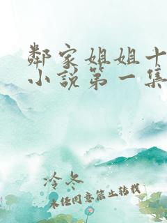 邻家姐姐十八岁小说第一集免费阅读