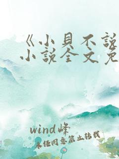 《小贝不说谎》小说全文免费阅读