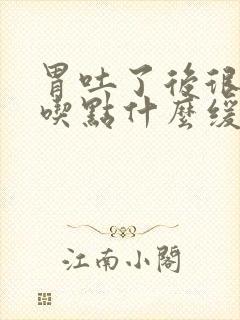 胃吐了后很难受吃点什么缓解