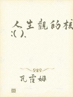 人生观的核心是:( ).