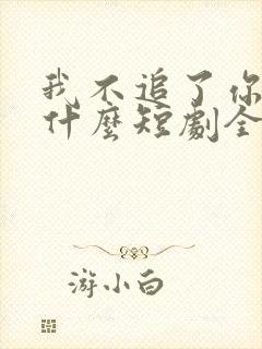 我不追了你们哭什么短剧全集免费观看