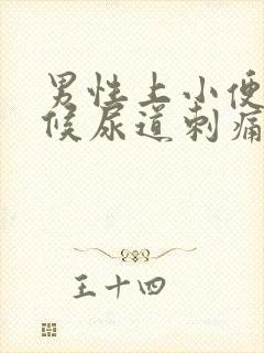 男性上小便的时候尿道刺痛有血是怎么回事