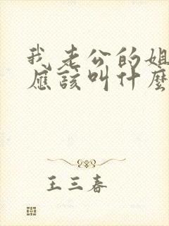 我老公的姐姐我应该叫什么