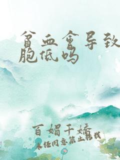 贫血会导致白细胞低吗