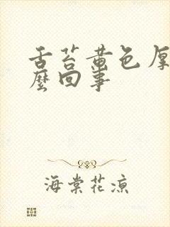 舌苔黄色厚腻怎么回事