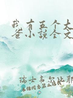 我有五个大佬爸爸小说全文