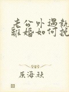 老公外遇执意要离婚如何挽回