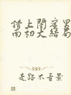 错上闺蜜男友沈南初大结局