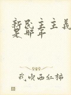 新民主主义革命是哪年