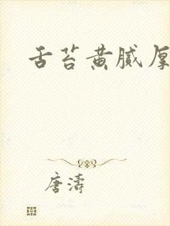 舌苔黄腻厚发暗