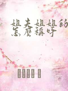 姐夫姐姐的儿子怎么称呼