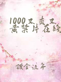 1000又爽又黄禁片在线观看