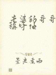 老婆的哥哥怎么称呼他