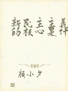 新民主主义革命的核心是什么