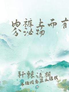 内裤上面有黄色分泌物