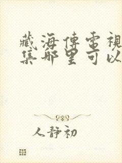 藏海传电视剧全集哪里可以看