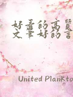 好看的高质量的文笔好的言情