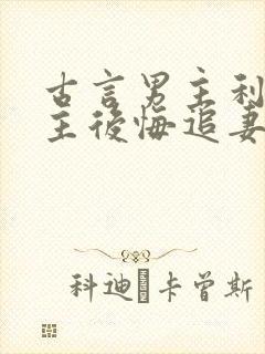 古言男主利用女主后悔追妻火葬场