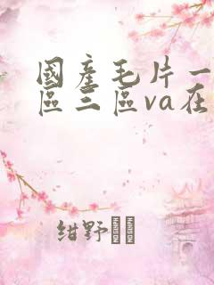 国产毛片一区二区三区va在线