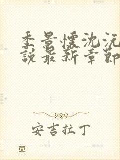 季景怀沈沅溪小说最新章节免费阅读