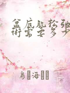 盆底肌松弛做手术需要多少钱