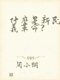 什么是新民主主义革命?