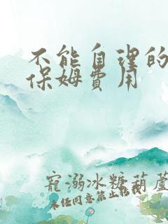 不能自理的老人保姆费用