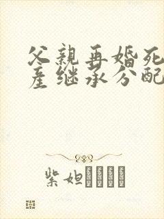 父亲再婚死亡遗产继承分配