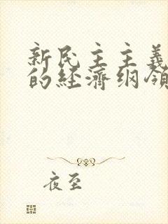 新民主主义革命的经济纲领是( ).