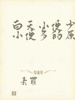 白天小便少晚上小便多的原因