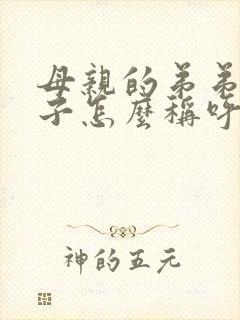 母亲的弟弟的妻子怎么称呼