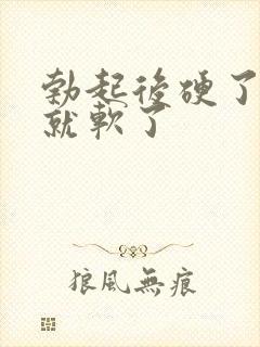 勃起后硬了一会就软了