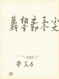 万相之王小说最新章节全文免费阅读