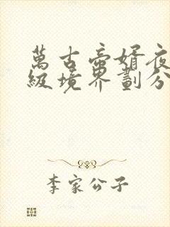 万古帝婿夜玄等级境界划分