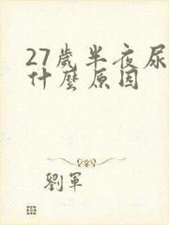 27岁半夜尿床什么原因