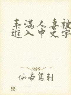 丰满人妻被猛烈进入中文字幕爱爱视频