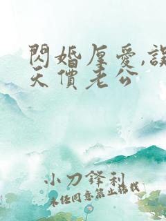 闪婚厚爱,误嫁天价老公