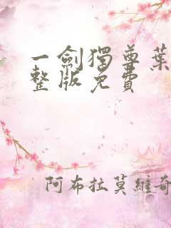 一剑独尊叶玄完整版免费