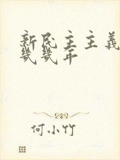 新民主主义革命几几年