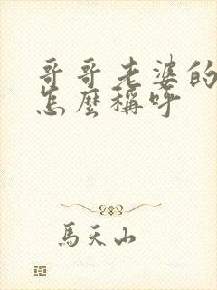 哥哥老婆的妈妈怎么称呼